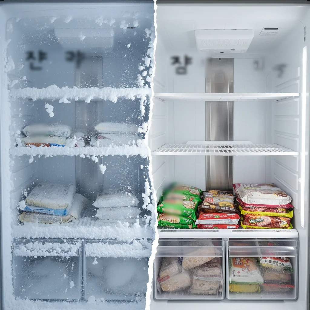 서울캐리어냉동고 - 직냉식 vs 간냉식