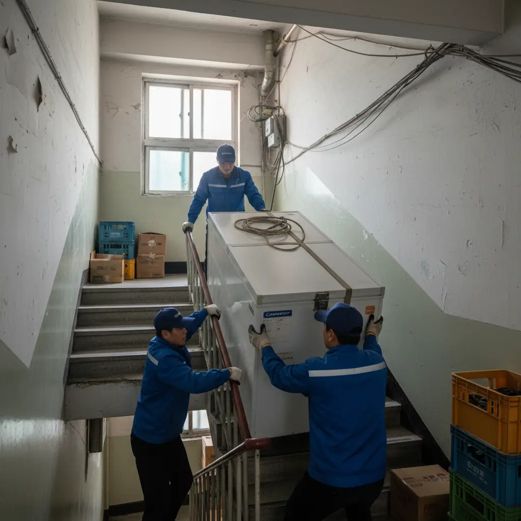 서울캐리어냉동고 - 배송 설치 주의점