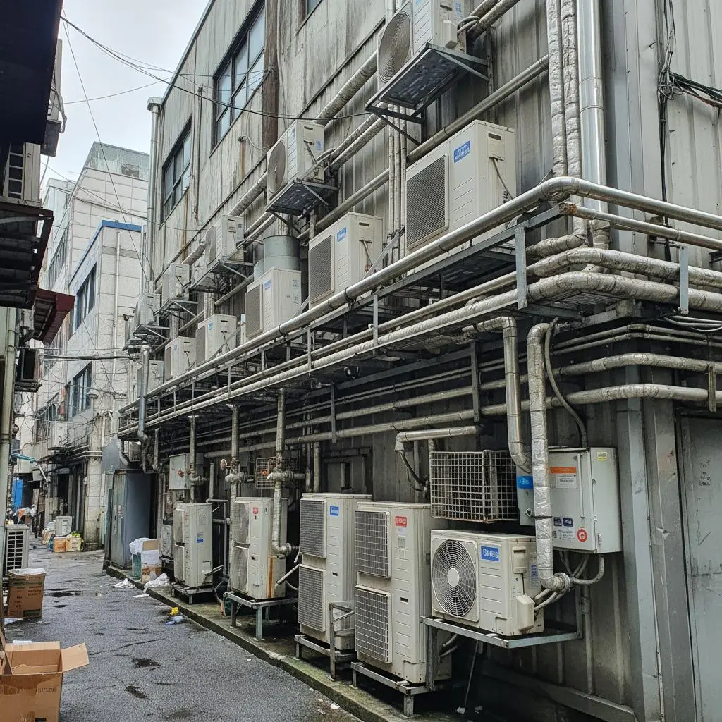 서울야채쇼케이스 - 실외기 설치 공간