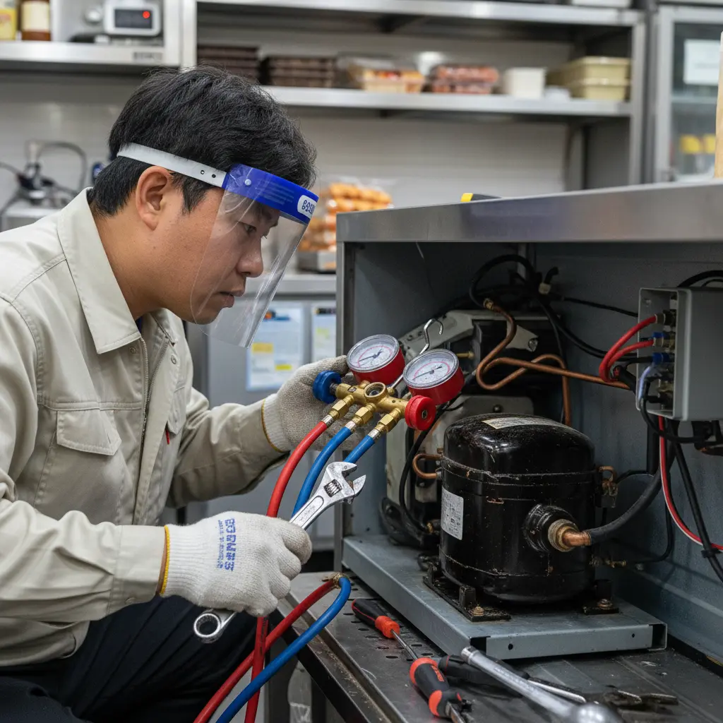 서울영업용냉장고 - 핵심 부품 콤프레셔 점검