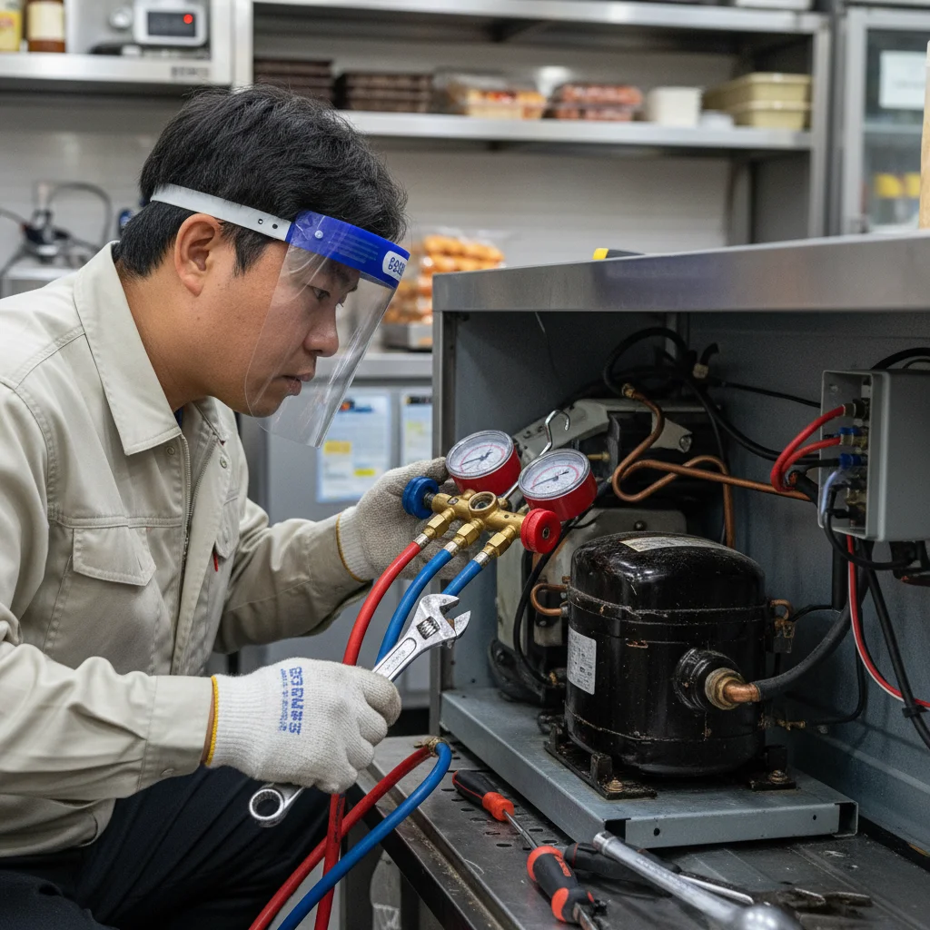 서울영업용냉장고 - 핵심 부품 콤프레셔 점검