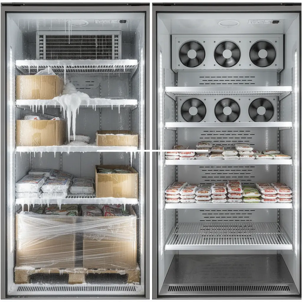 서울영업용냉장고 - 직냉식과 간냉식 차이