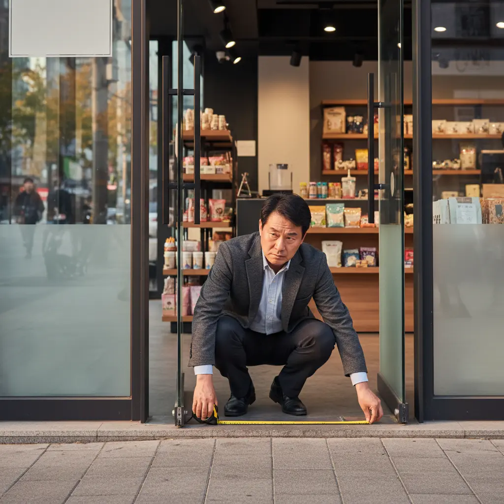 서울반찬진열냉장고 - 진입로 폭 800mm 확보