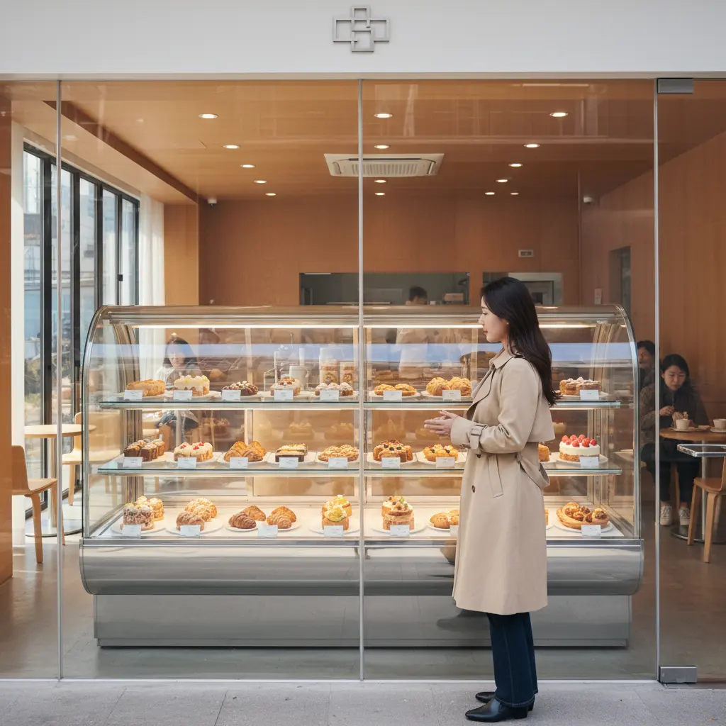 강남자동문쇼케이스 - 손 대지 않아도 열리는 위생적인 쇼케이스