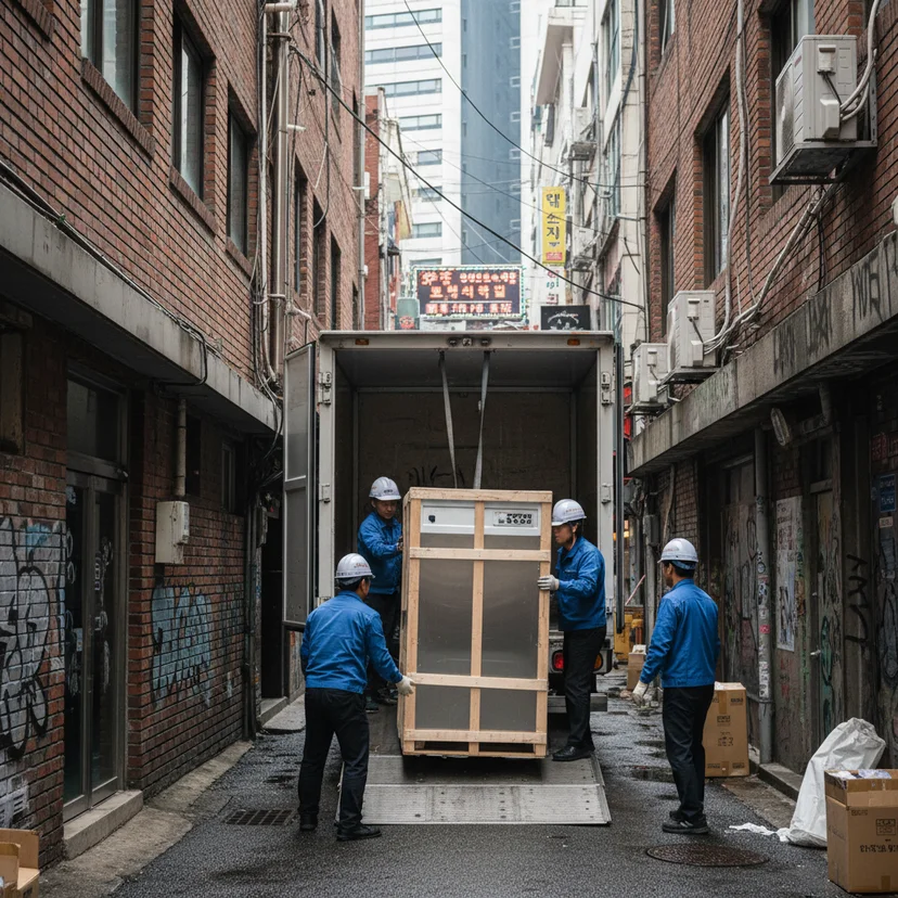 강남음식냉장고 - 진입로 확보가 관건