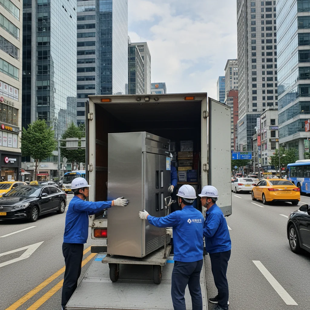 강남업소용반찬쇼케이스 - 배송 설치 주의사항