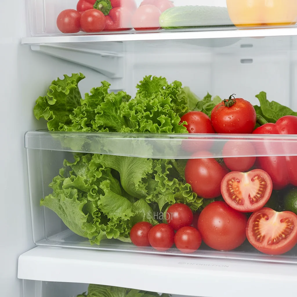 강남채소냉장고 - 성에 없는 간냉식 내부