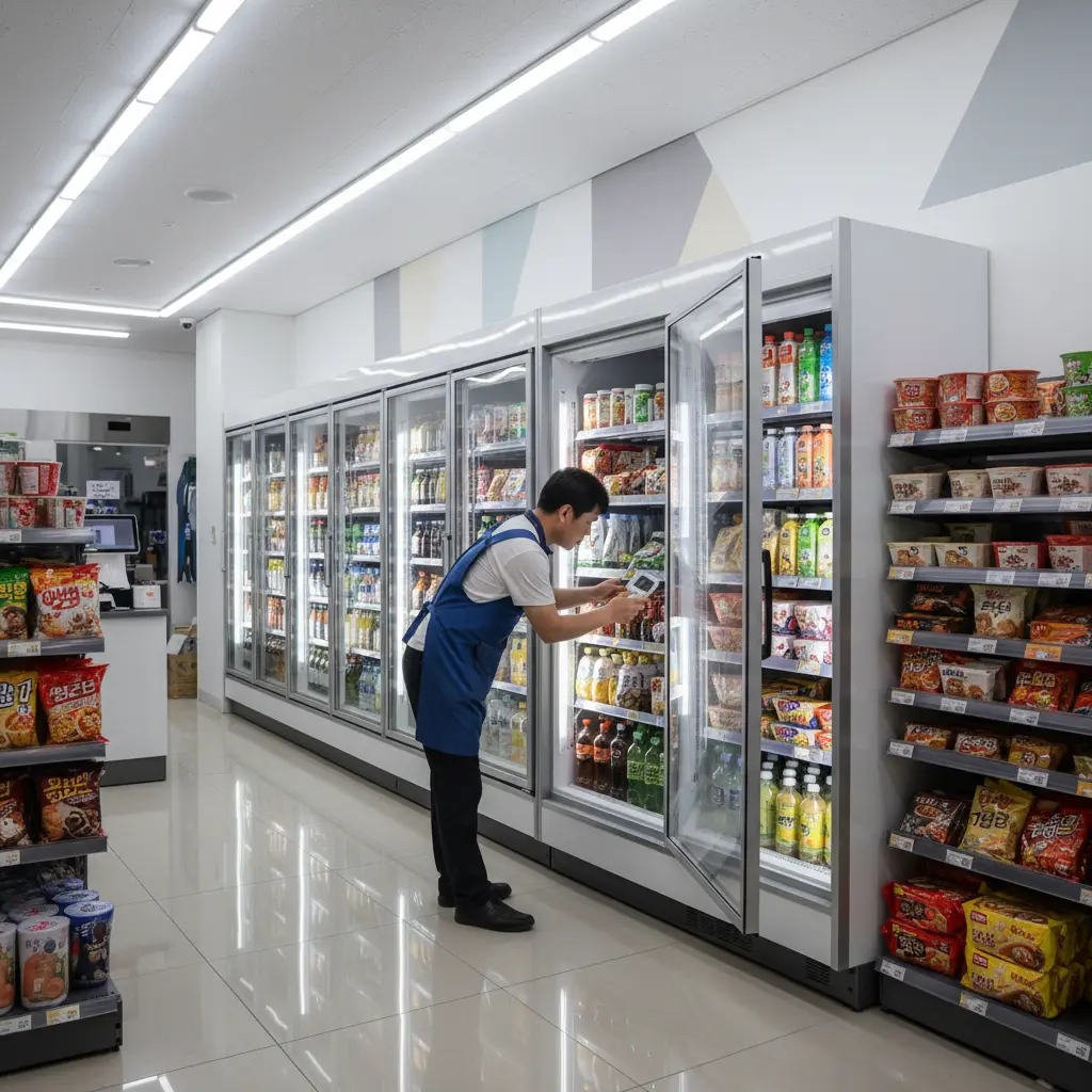 강남냉장고문달기 - 냉장고 문 달기 설치 전후