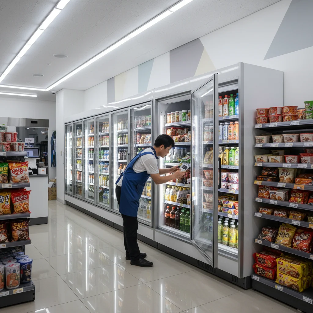 강남냉장고문달기 - 냉장고 문 달기 설치 전후