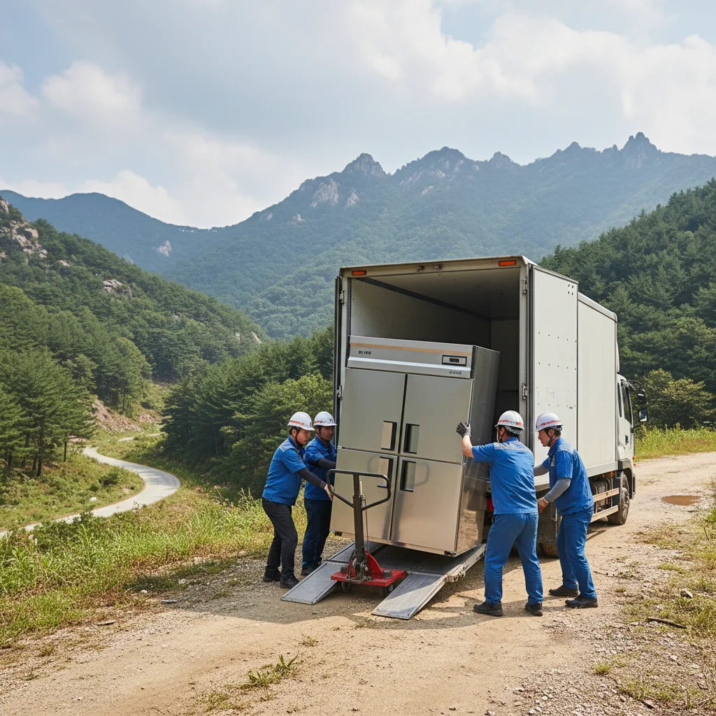 강원도음료쇼케이스 - 강원도 배송 주의