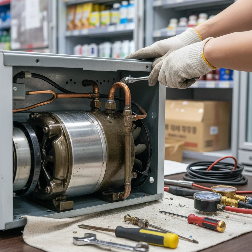 강원도음료쇼케이스 - AS가 생명이다