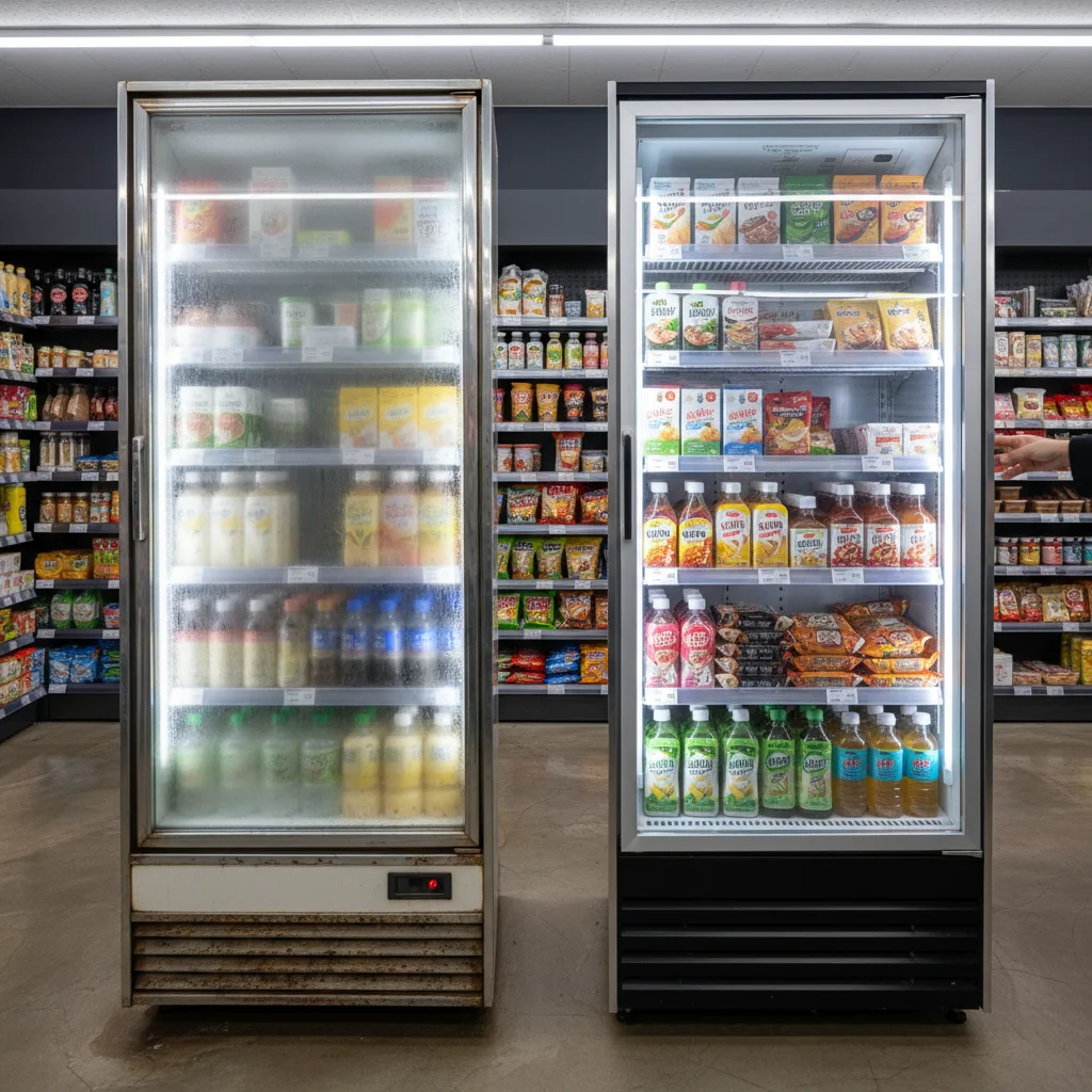 강원도음료쇼케이스 - 결로 없는 선명함