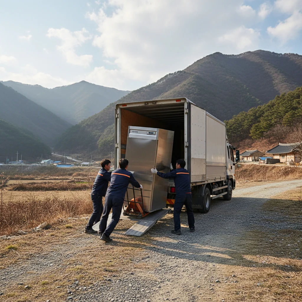 강원도쇼케이스냉동고 - 강원도 산간 배송 주의