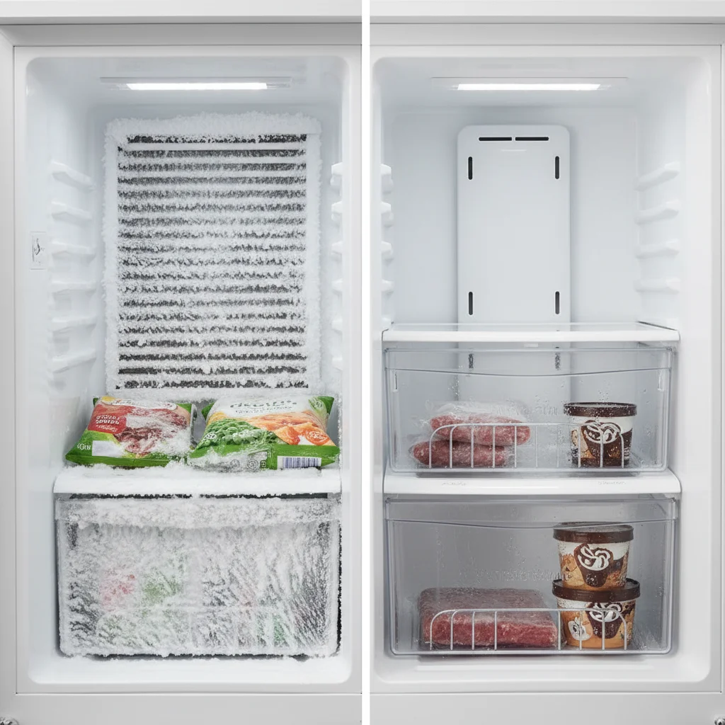 강원도테이블냉동고 - 직냉식 vs 간냉식 차이점