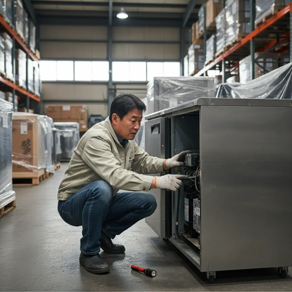 강원도업소용냉장고중고 - 꼼꼼한 실외기 점검