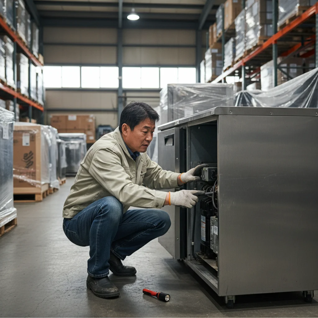 강원도업소용냉장고중고 - 꼼꼼한 실외기 점검
