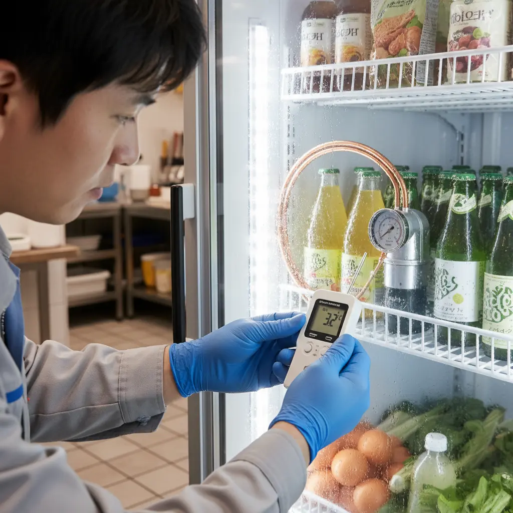 강원도업소용냉장고중고 - 온도 센서 정밀 체크