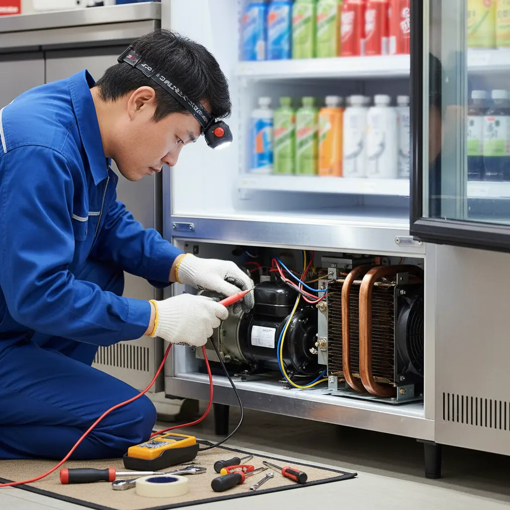 강원도내치형쇼케이스 - 쇼케이스 하단 기계실 점검