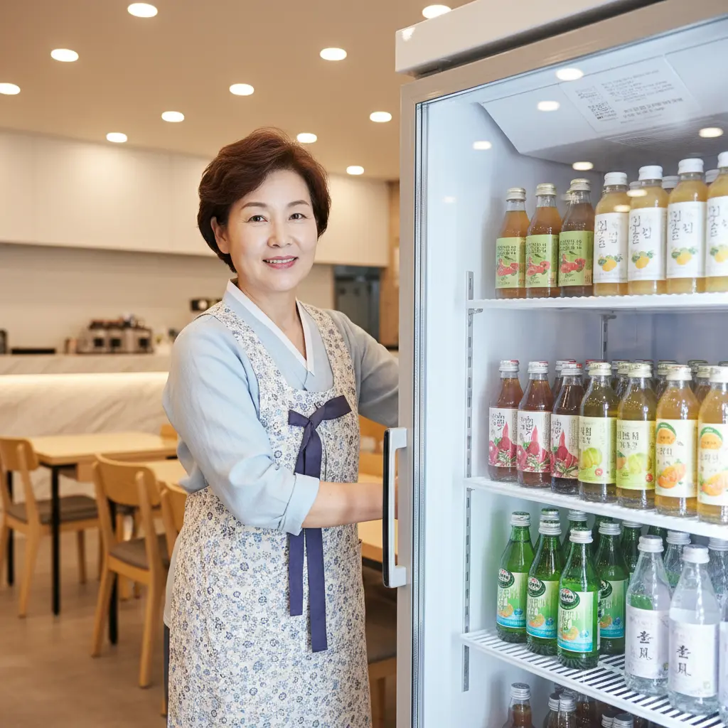 강원도이영자쇼케이스냉장고 - 깨끗한 내부 정리