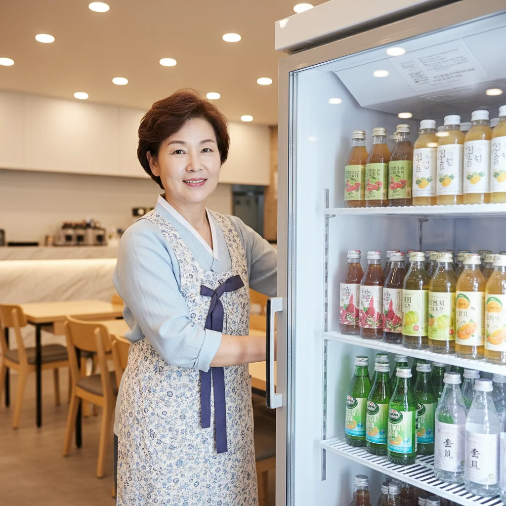 강원도이영자쇼케이스냉장고 - 깨끗한 내부 정리