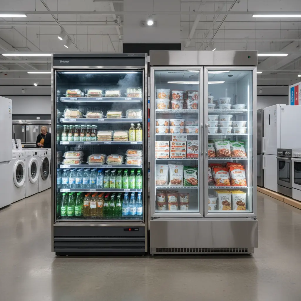 강원도냉장오픈쇼케이스 - 오픈형 vs 도어형 비교