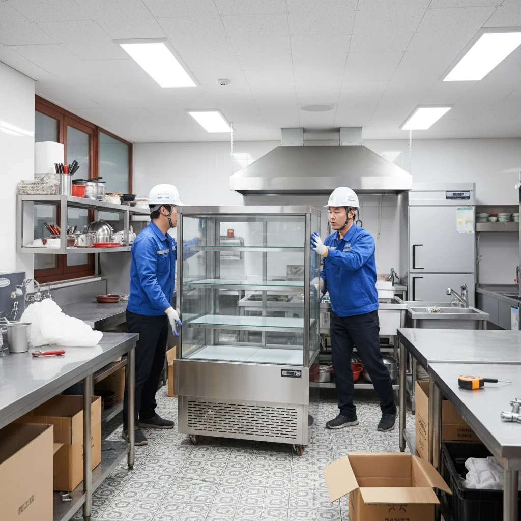 제주도냉장쇼케이스 - 쇼케이스 설치 현장
