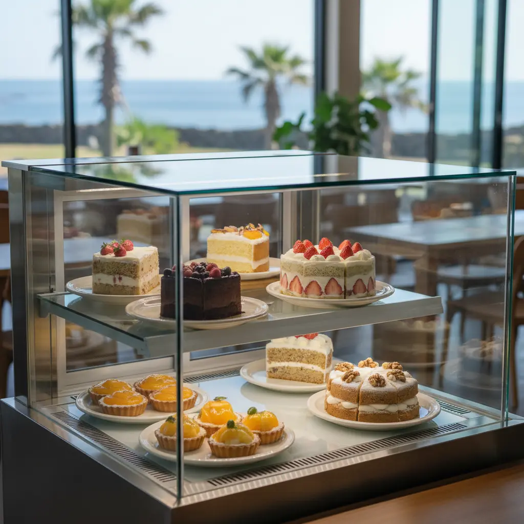 제주도냉장쇼케이스 - 쇼케이스 진열 예시