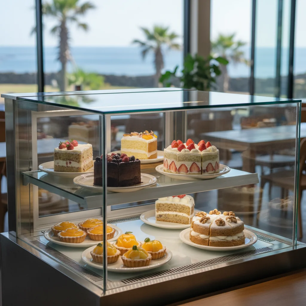 제주도냉장쇼케이스 - 쇼케이스 진열 예시