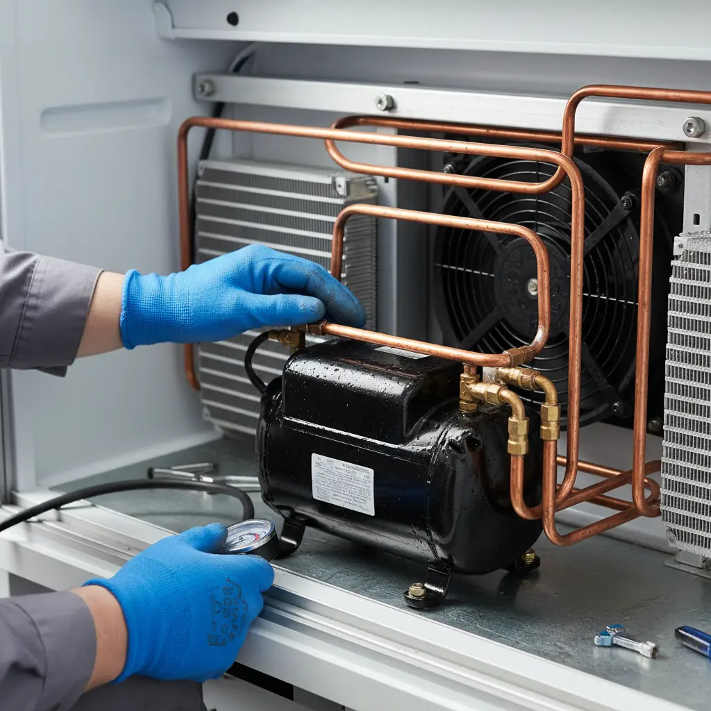 제주도반찬쇼케이스 - 쇼케이스 냉각기 점검