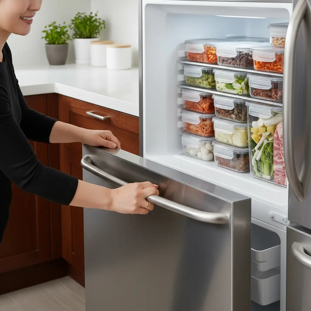 제주도서랍형냉동고 - 성에 없는 간접냉각방식