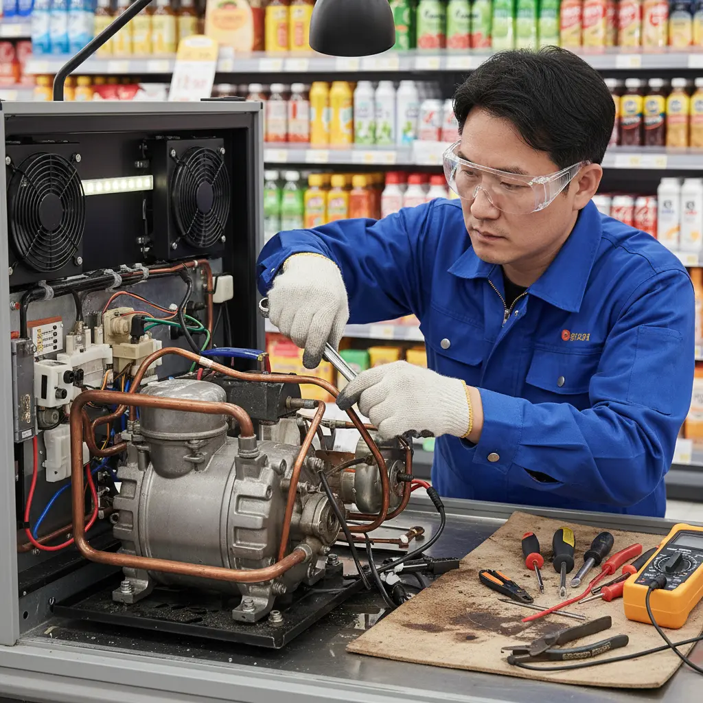 제주도냉장고쇼케이스 - 제주 쇼케이스 AS 확인