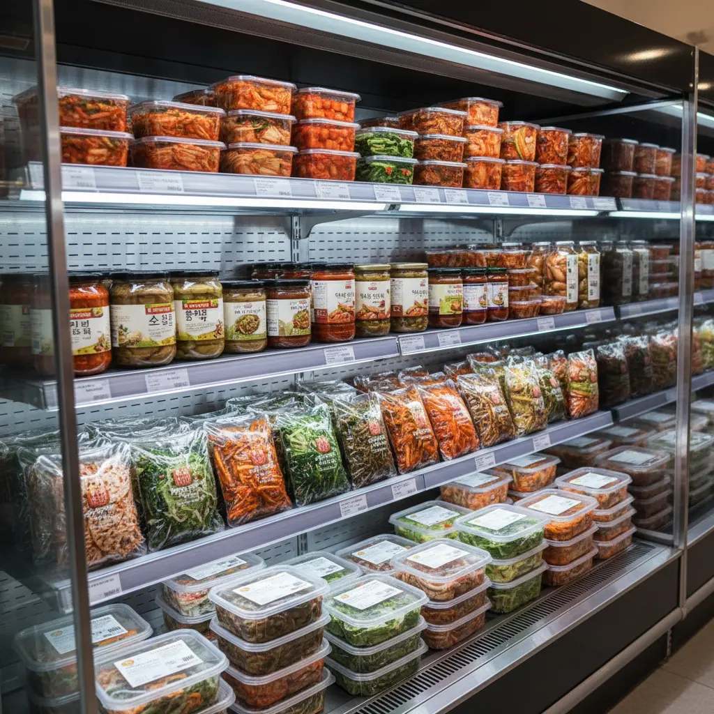 제주도반찬가게냉장고 - 매출을 부르는 오픈 다단 쇼케이스