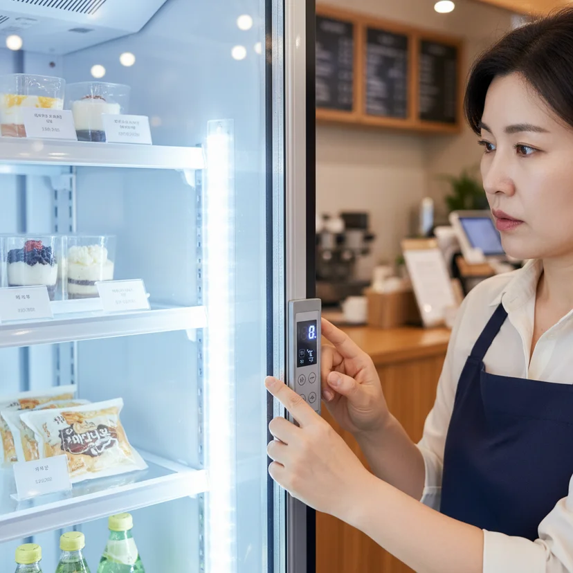 제주도대형쇼케이스 - 온도 조절 확인