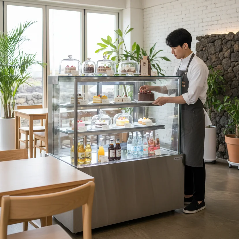 제주도스텐쇼케이스 - 제주 카페 맞춤형 쇼케이스
