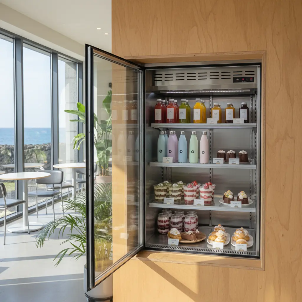 제주도냉장오픈쇼케이스 - 제주 카페 쇼케이스 설치