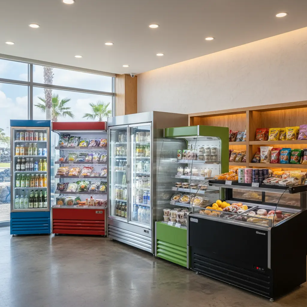 제주도냉장오픈쇼케이스 - 다양한 사이즈 비교