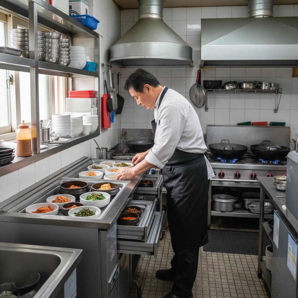 제주도미니반찬냉장고 - 제주 식당 필수템 미니 냉장고