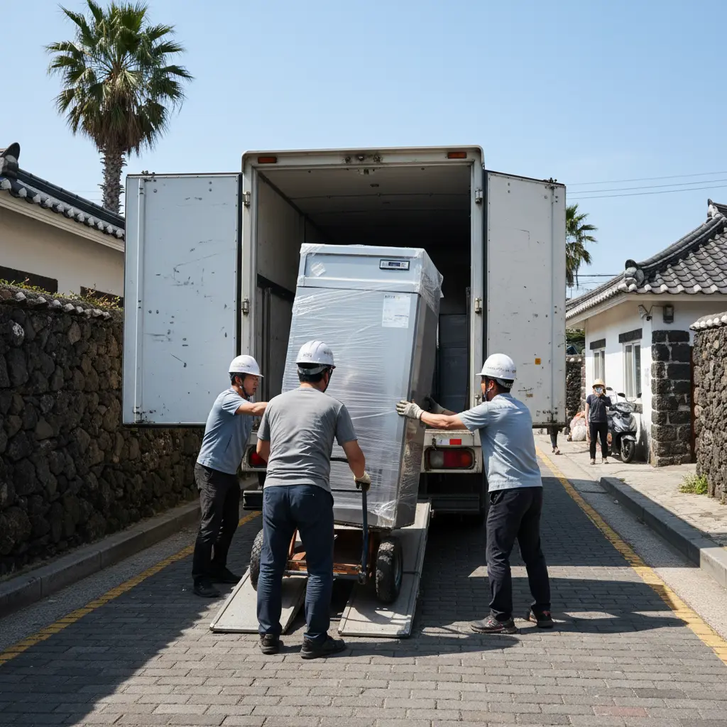 제주도음식냉장고 - 제주 도서산간 배송의 현실