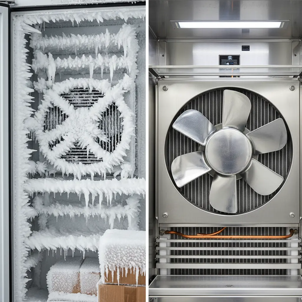 제주도테이블반찬냉장고 - 직냉식과 간냉식 차이