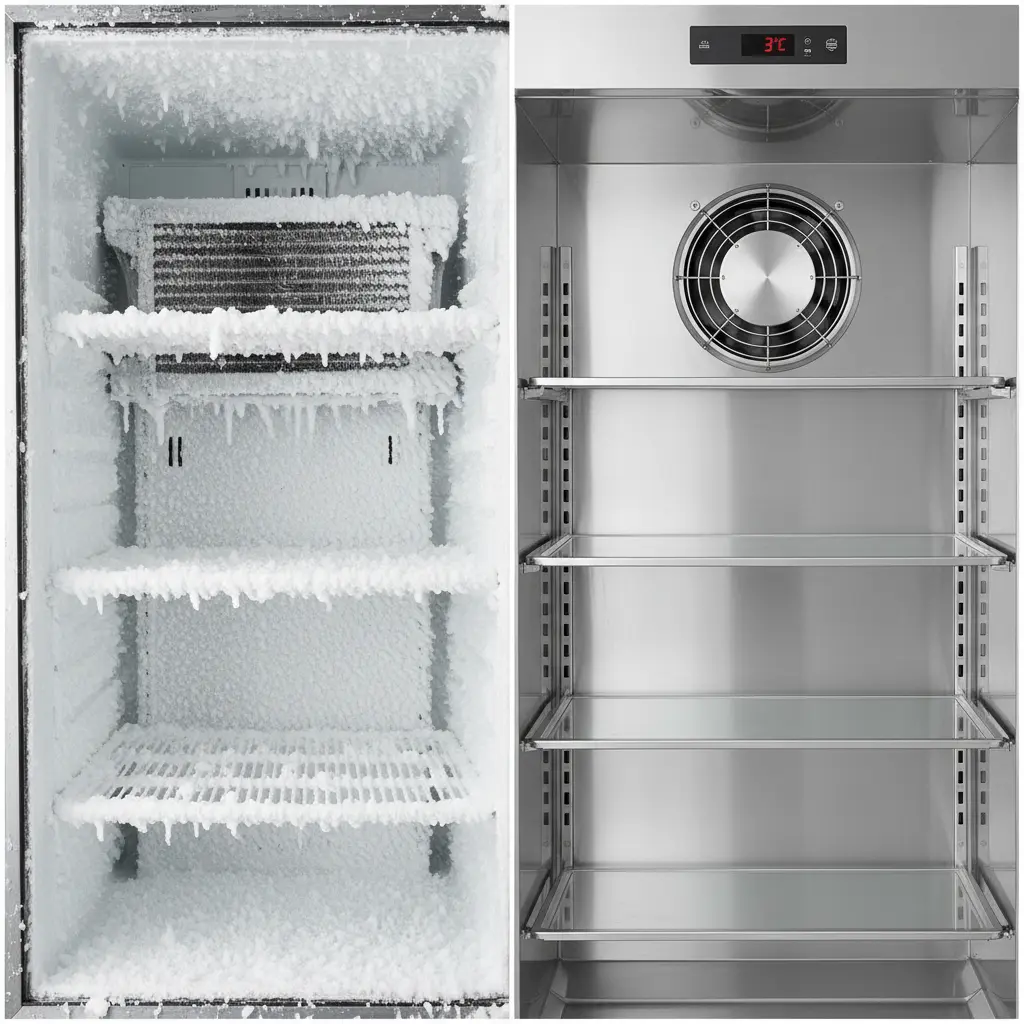 제주도업소용반찬쇼케이스 - 성에 없는 간냉식이 유리