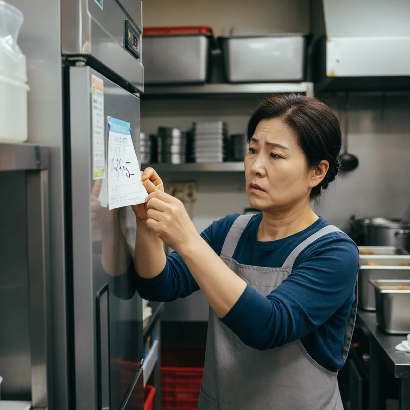 천안업소용냉동고 - 제조년월 필수확인