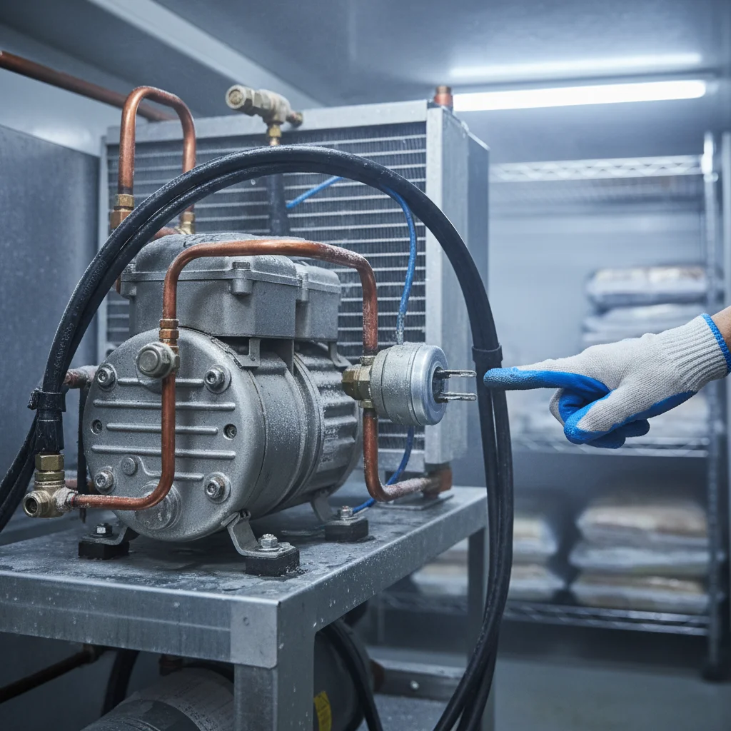 천안아이스크림냉동고 - 핵심 부품 콤프레셔 확인