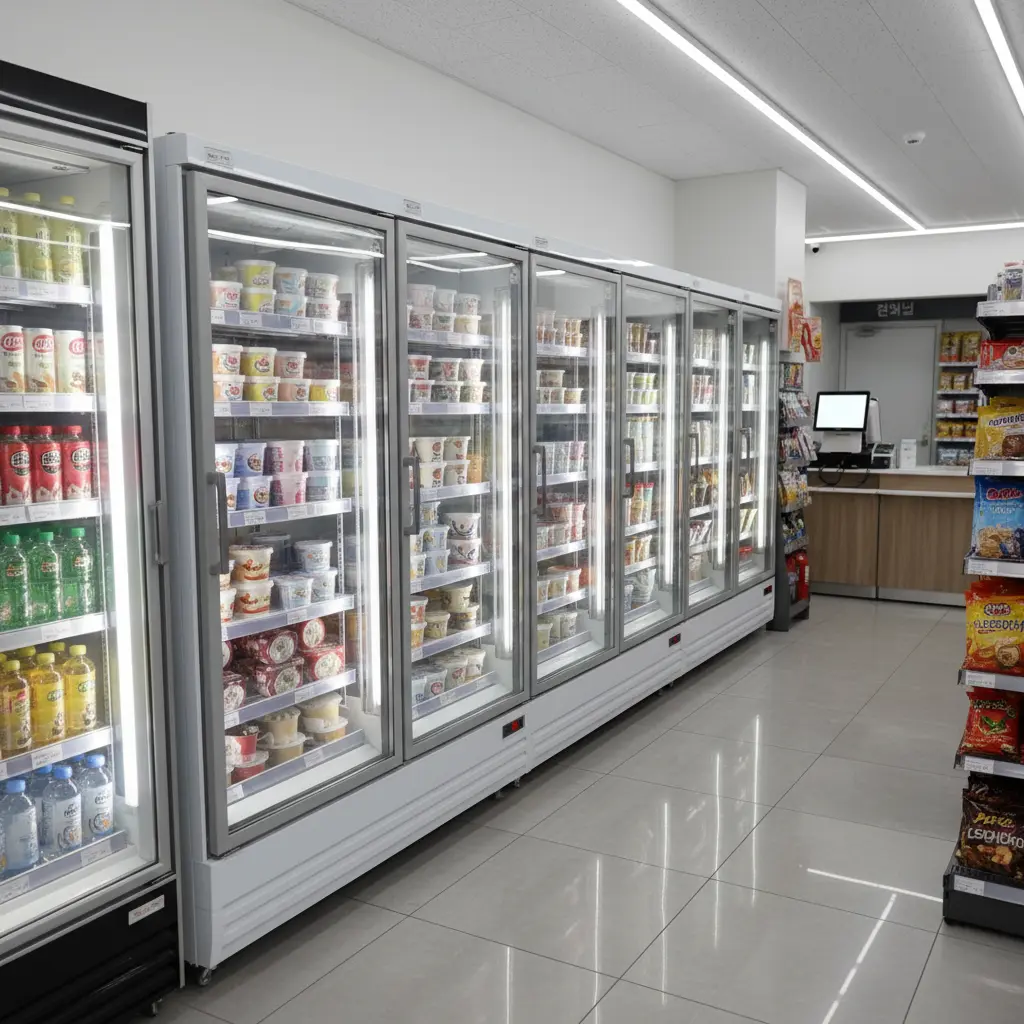 천안아이스크림냉동고 - 벽과의 거리 15cm 필수