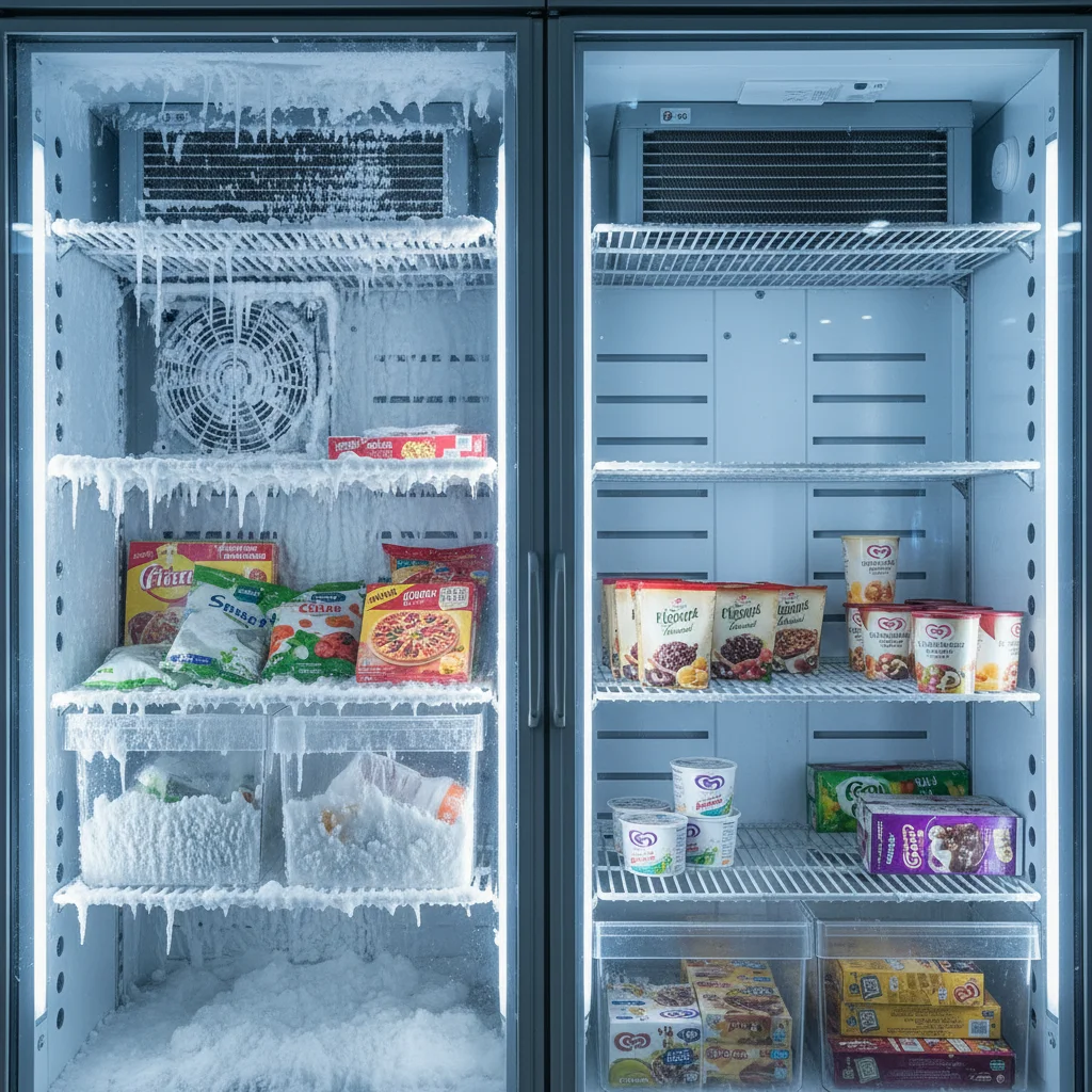 천안중고업소용냉동고 - 직냉식 vs 간냉식 차이