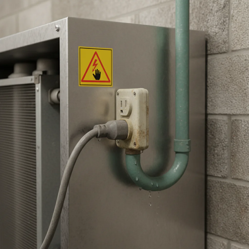 천안냉동냉장고 - 배수와 전기 안전 확인