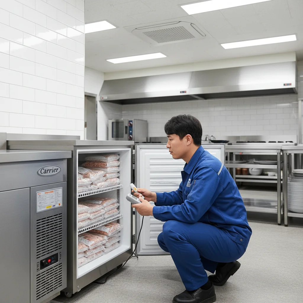 천안캐리어냉동고 - 냉동고 설치 현장 점검