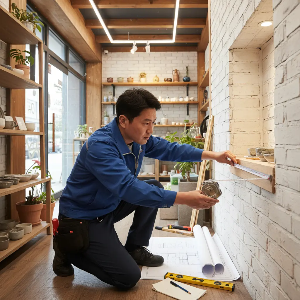 천안골드쇼케이스 - 설치 공간 실측 필수