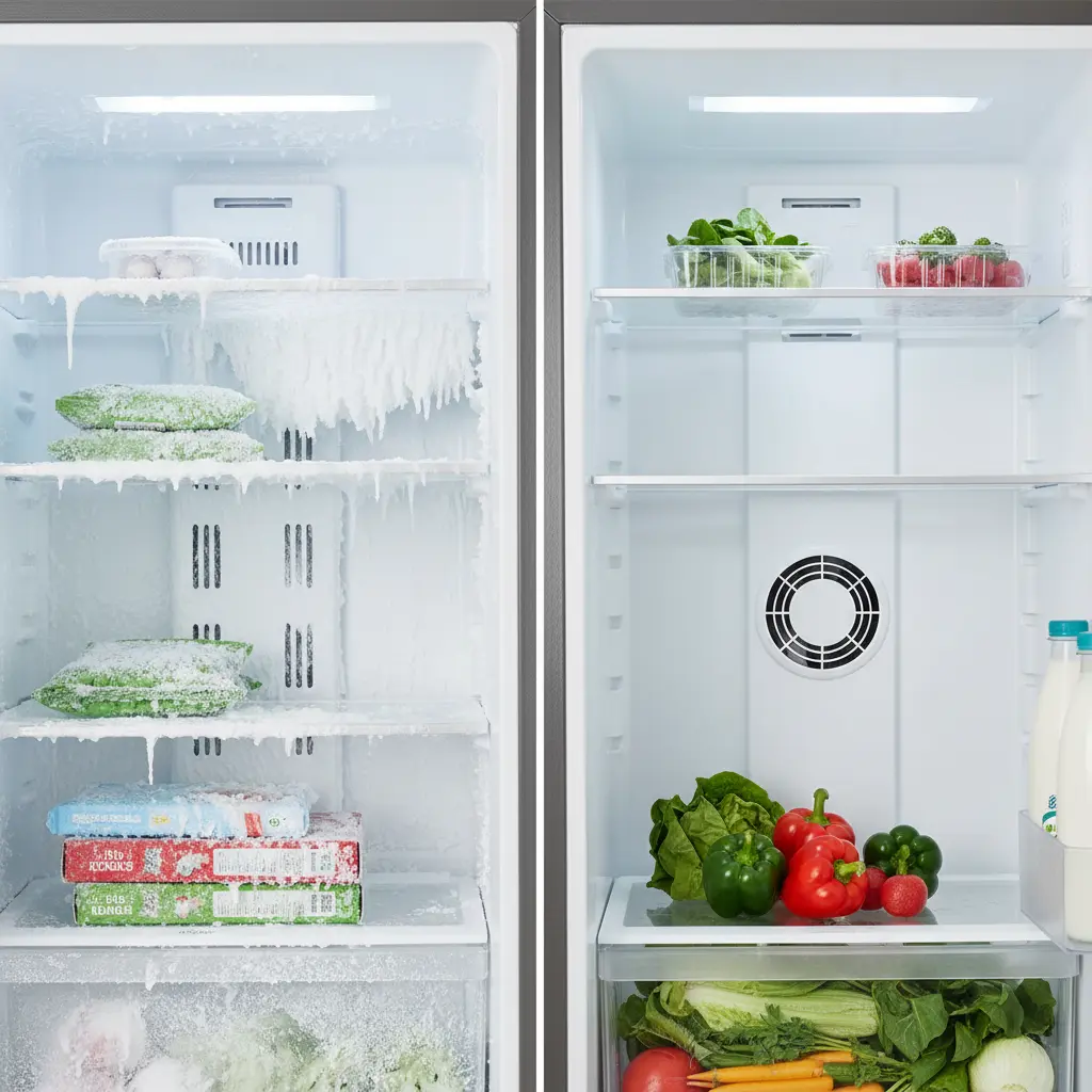 천안테이블반찬냉장고 - 직냉식과 간냉식 차이