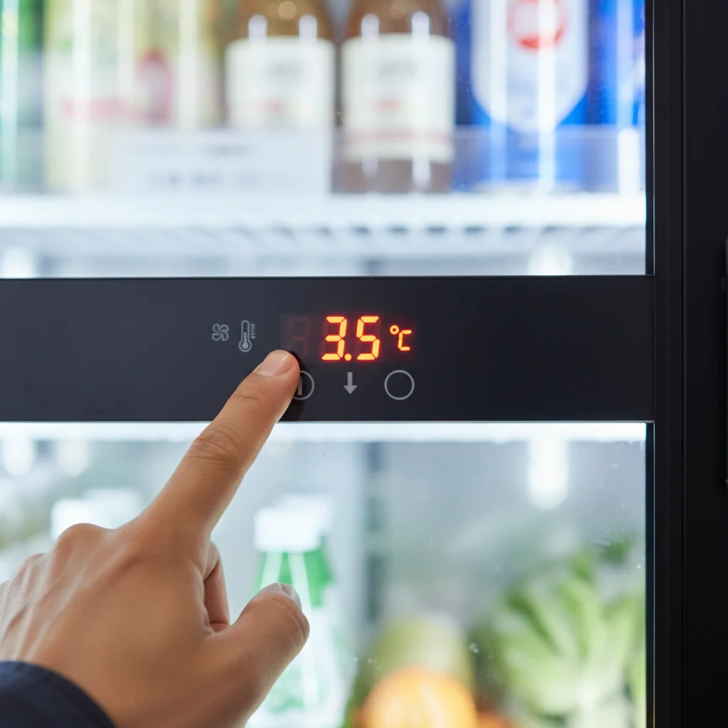 천안2단쇼케이스 - 온도 조절기 확인 필수