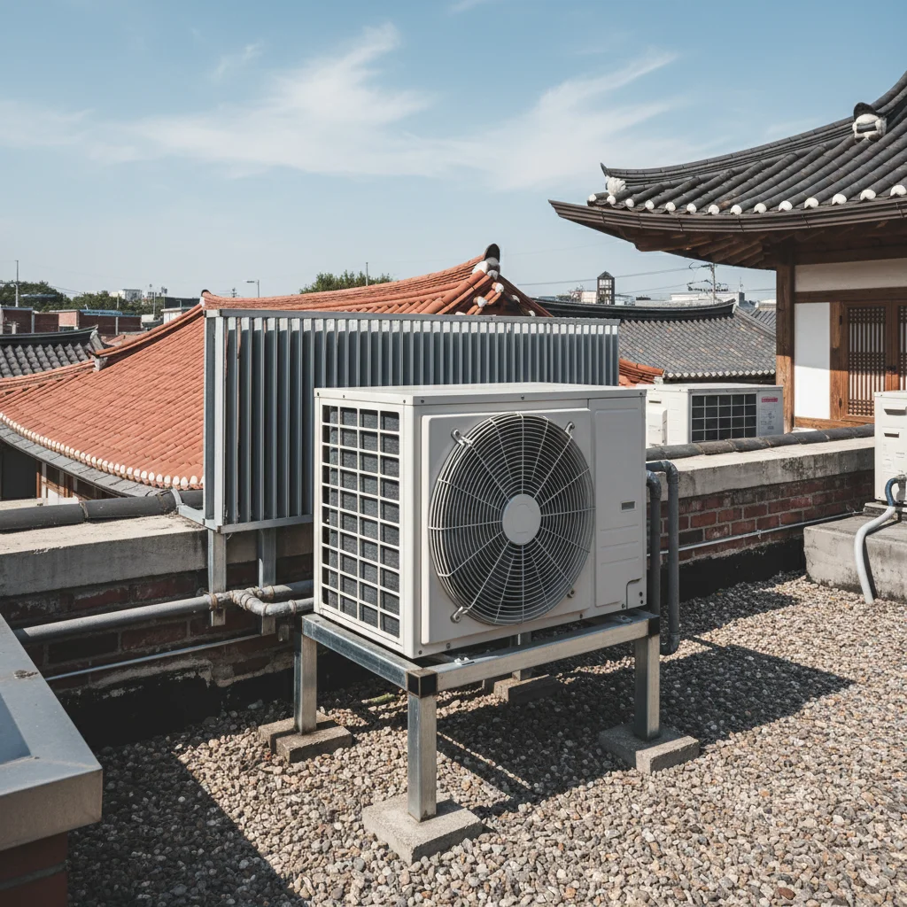 천안편의점쇼케이스 - 실외기 설치 올바른 예시